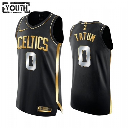 Maglia NBA Boston Celtics Jayson Tatum 0 2020-21 Nero Golden Edition Swingman - Bambino